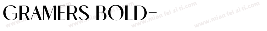 Gramers Bold字体转换